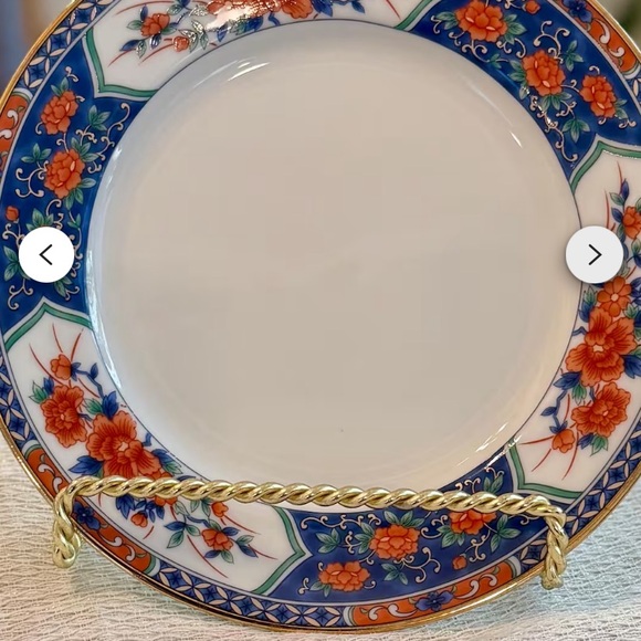 Tiffany & Co. Other - Tiffany & co Blue and Orange Floral Dinner Plate 2 plates